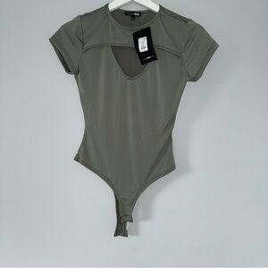 Fashion Nova Olive Bodysuit